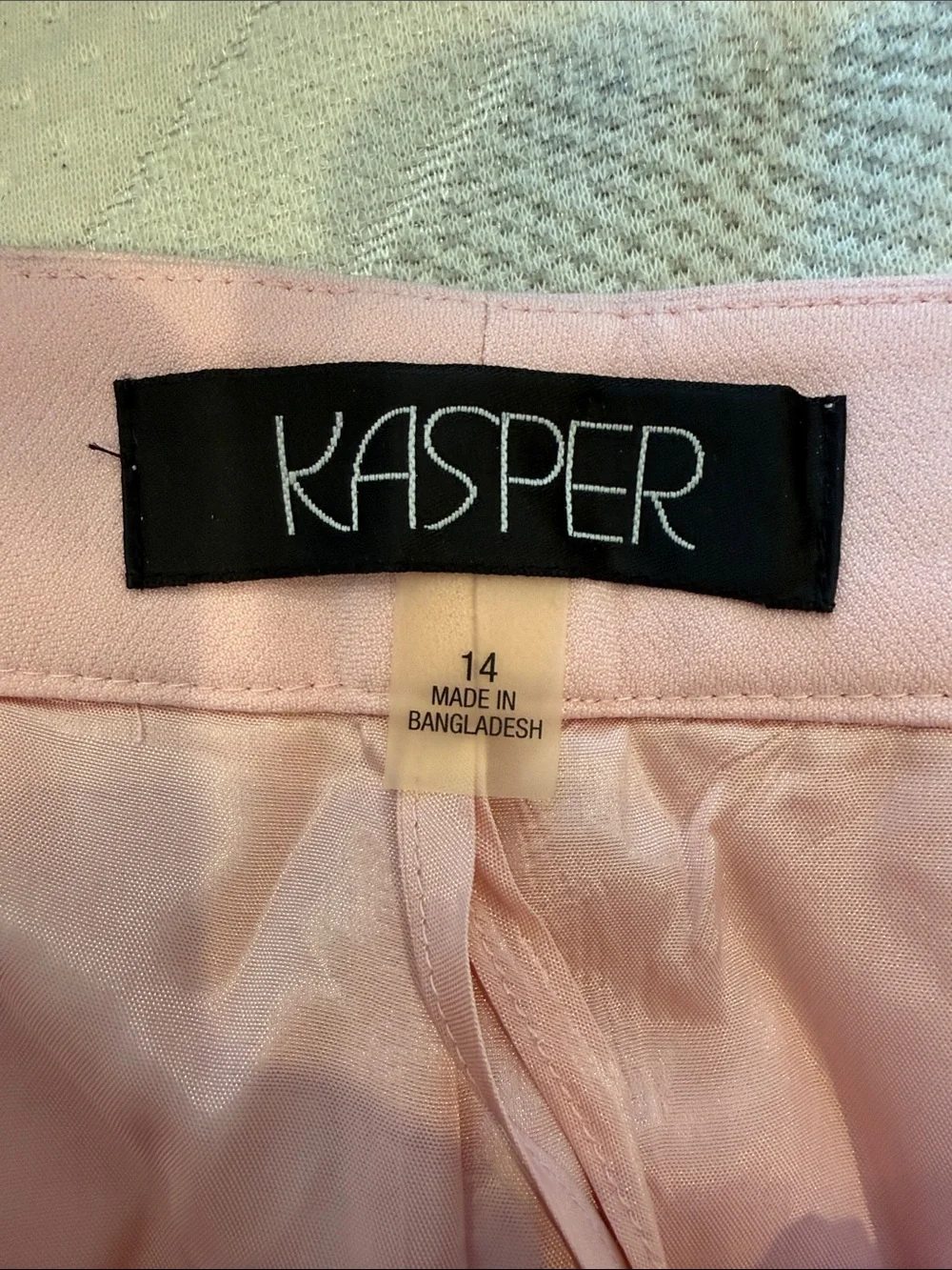 Kasper Pink Wide-Leg Jumpsuit Pants